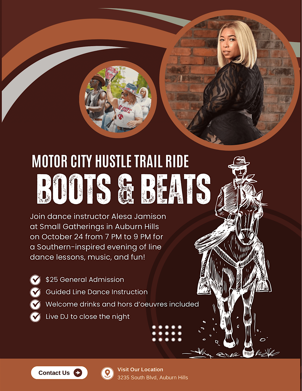 Motor City Hustle BOOTS & BEATS, 24 October | Event in Auburn Hills | AllEvents