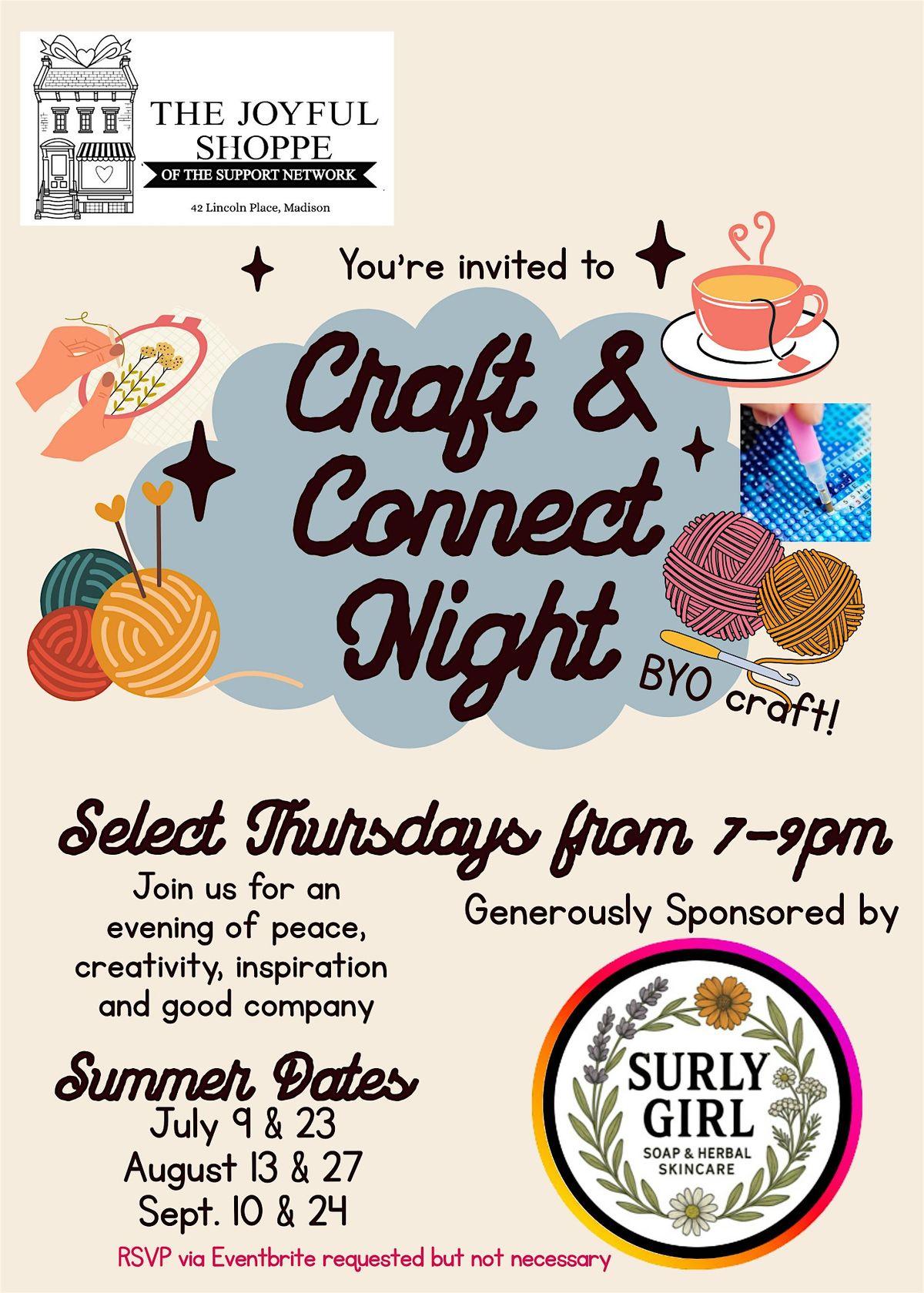 Craft & Connect Night, The Joyful Shoppe, Madison | AllEvents