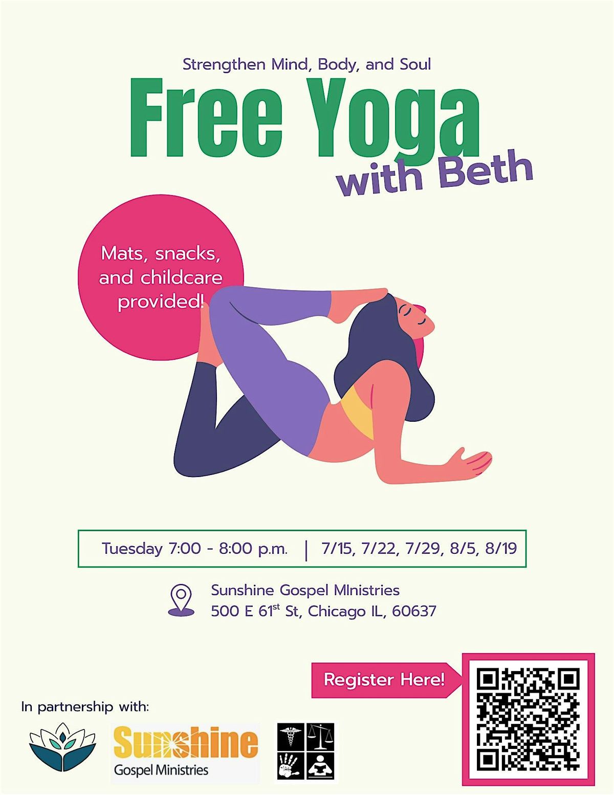 Free Yoga Session with Beth, 19 August | Event in Chicago | AllEvents