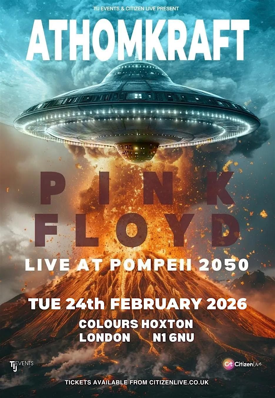 Athomkraft - Pink Floyd's Live at Pompeii 2050, 24 February | Event in London | AllEvents