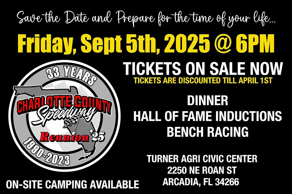 Charlotte Co. Speedway Reunion Powered by Prompt Towing Services, 5 September | Event in Arcadia | AllEvents