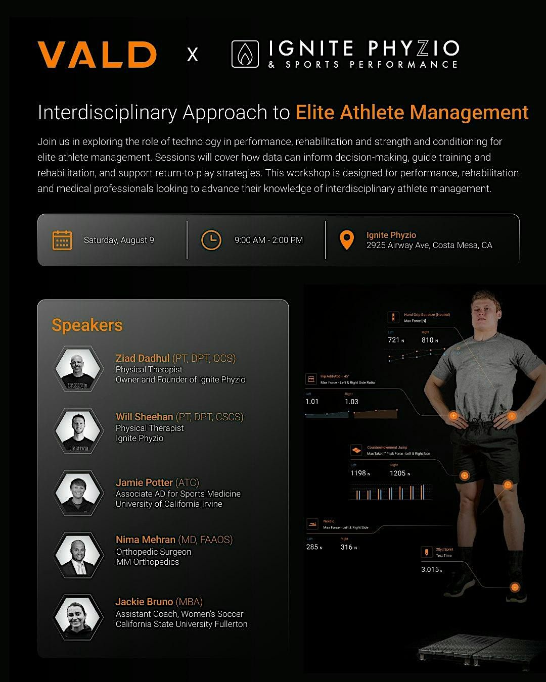 Interdisciplinary  Approach to Elite Athlete Management, 9 August | Event in Costa Mesa | AllEvents