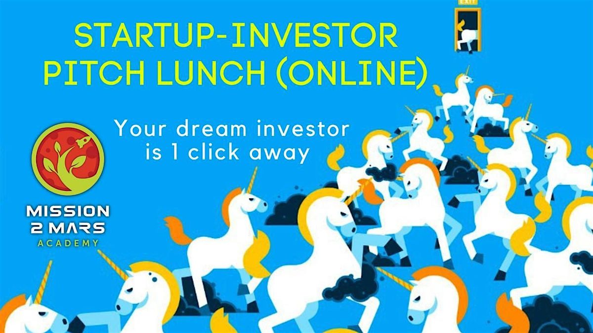 STARTUP-INVESTOR PITCH LUNCH LIVE (SILICON VALLEY) | Event in Stanford | AllEvents