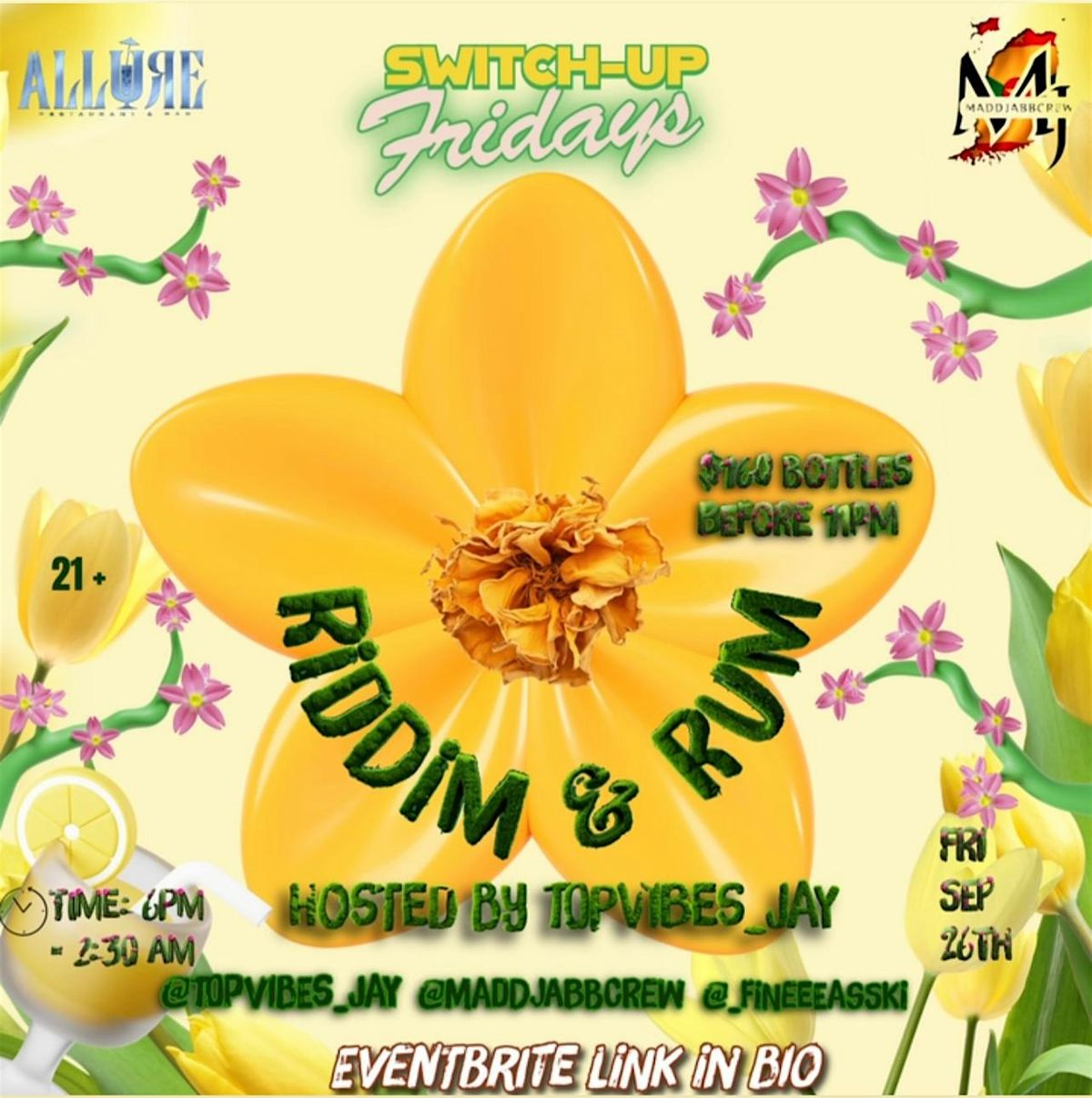 Switch-Up Fridays : RIDDIM & RUM | Event in Brooklyn | AllEvents