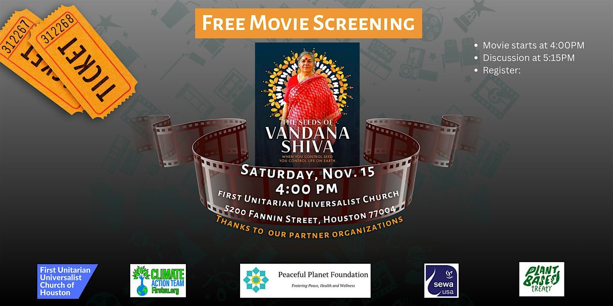 The Seeds of Vandana Shiva: Free Documentary Viewing and Discussion | Event in Houston | AllEvents
