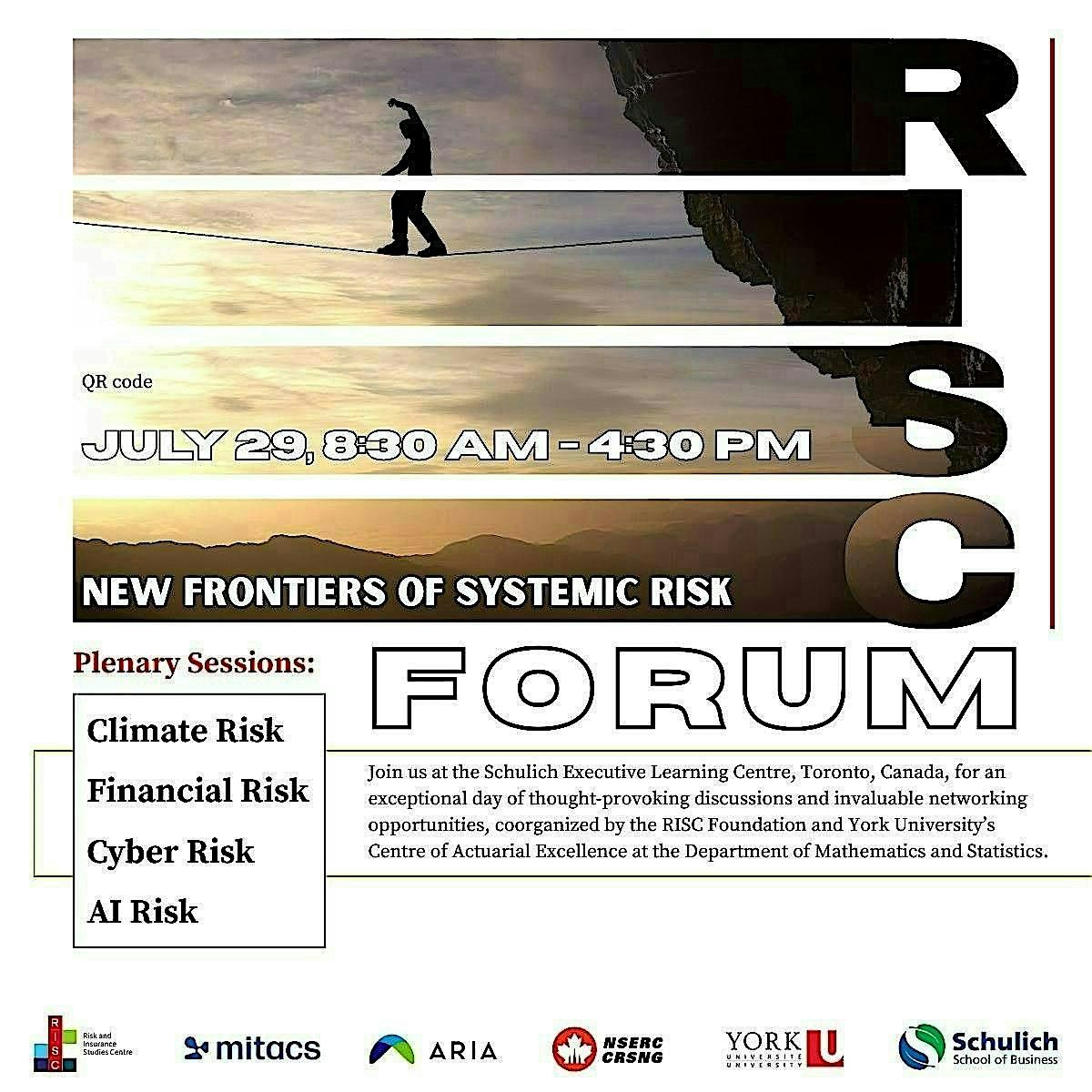 New Frontiers of Systemic Risk | RISC Forum 2025, 1 August | Event in Toronto | AllEvents