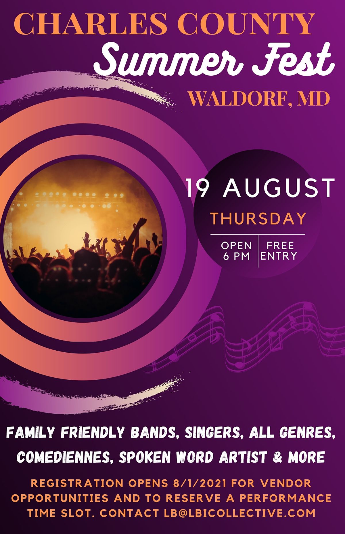 Charles County Summer Fest, Shops at Waldorf Center, September 2 2025