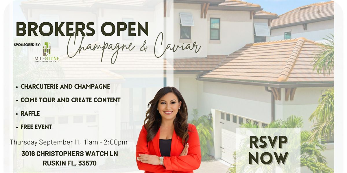 Broker’s Open: Champagne, Caviar & Coastal Luxury, 11 September | Event in Ruskin | AllEvents