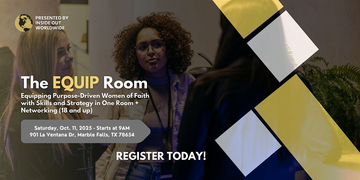 The EQUIP Room, 11 October | Event in Marble Falls | AllEvents