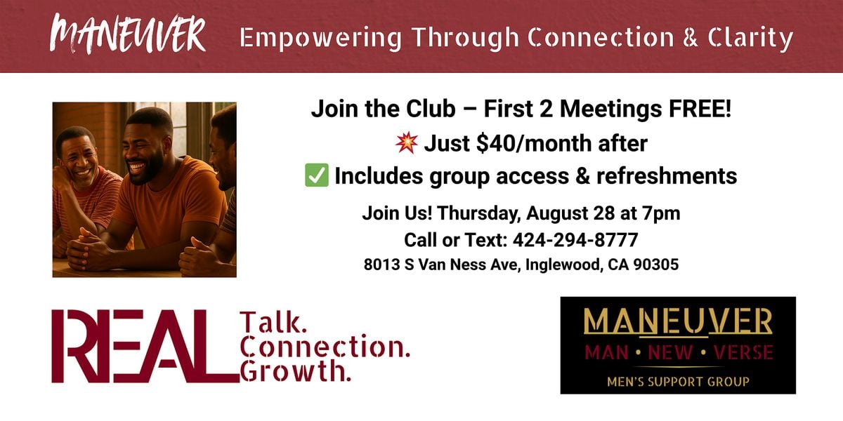MANEUVER: Empowering Through Connection & Clarity, 28 August | Event in Inglewood | AllEvents