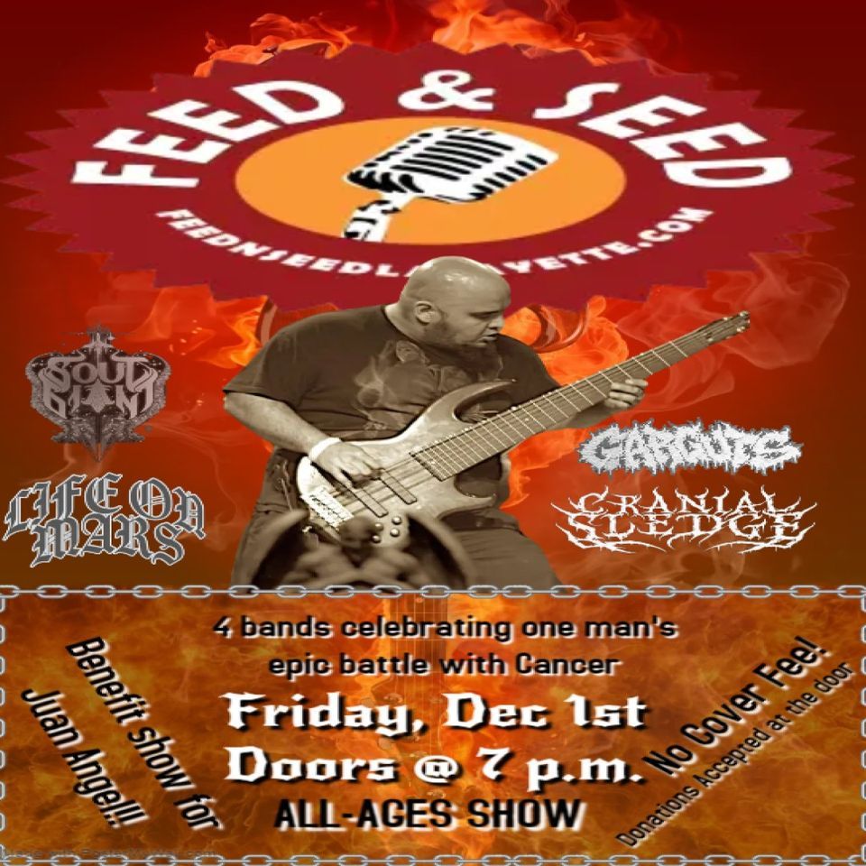Benefit Metal Show for Juan Angel, Feed N Seed Lafayette, December 1