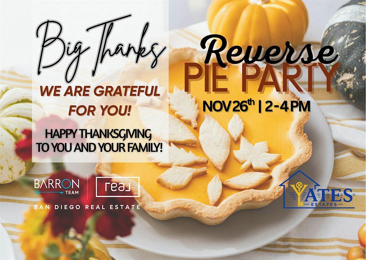 Reverse Pie Party! | Event in San Diego | AllEvents