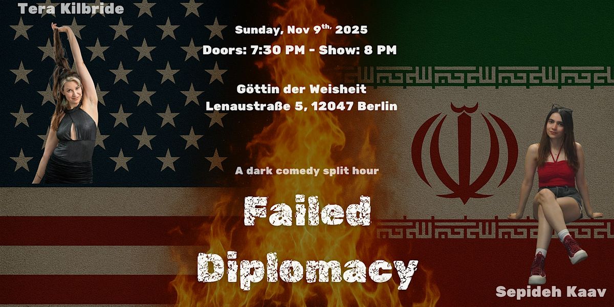 Failed Diplomacy with Sep + Tera!, 9 November | Event in Berlin | AllEvents