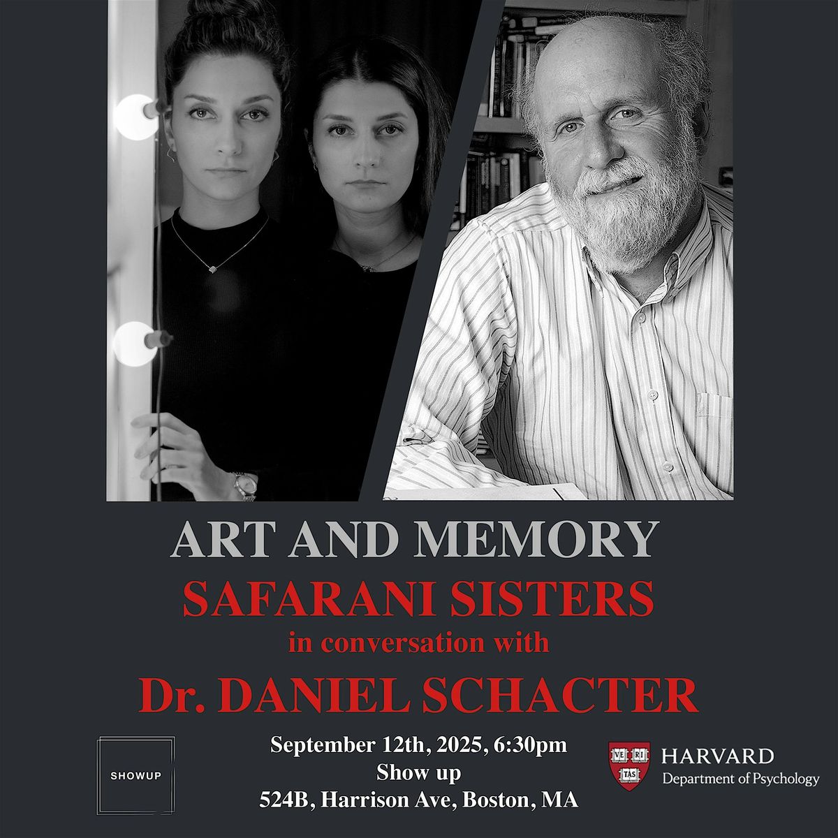 Art and Memory: Safarani Sisters In Conversation with Dr. Daniel Schacter, 12 September | Event in Boston