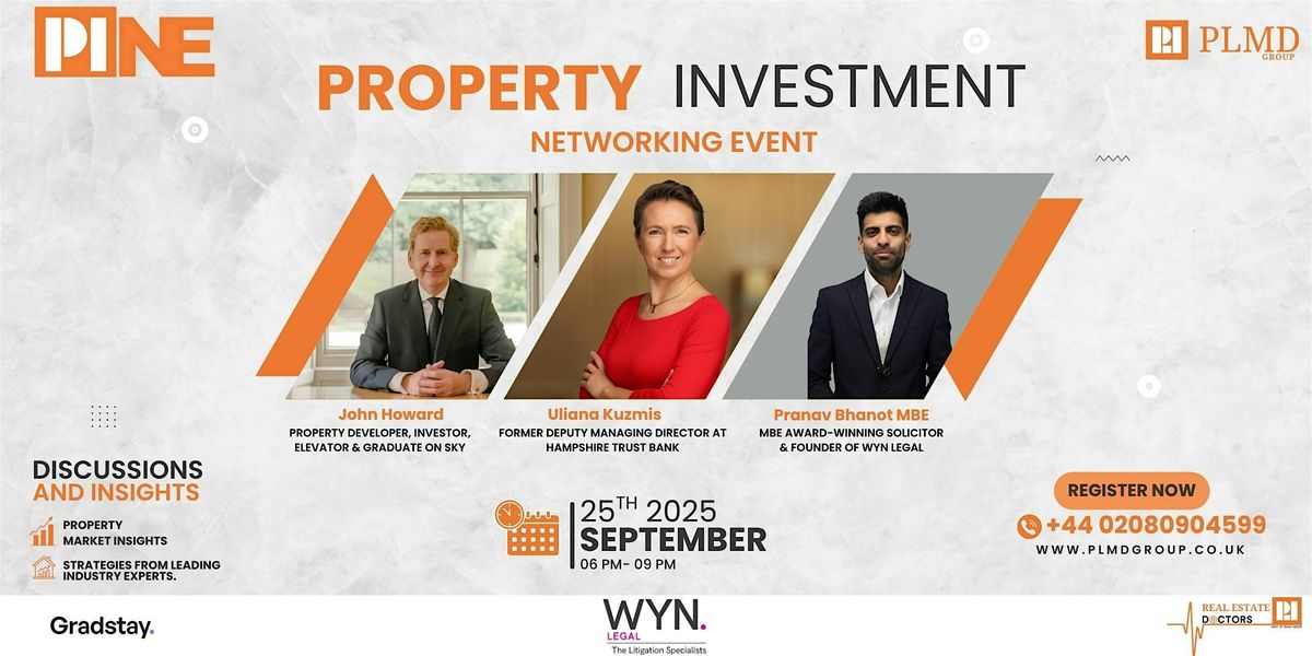 Property Investment Networking Event, 25 September | Event in London | AllEvents