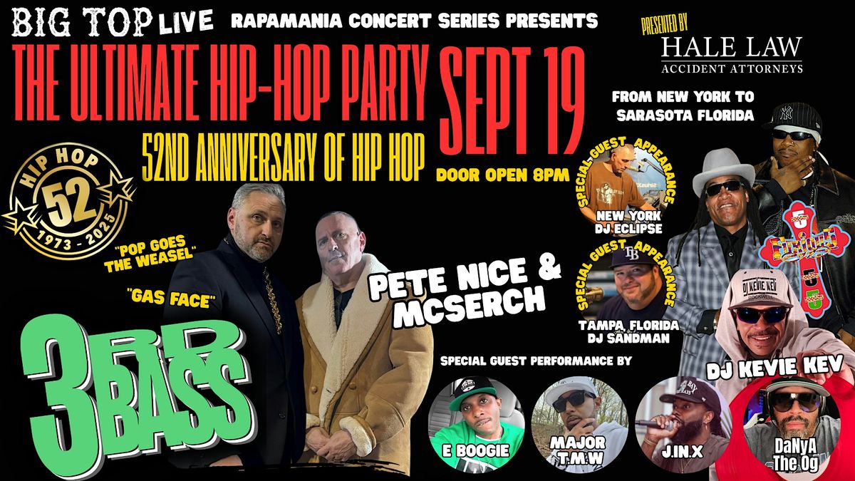 Hip Hop party with 3rd Base / The Furious 5 & More, 19 September | Event in Sarasota | AllEvents