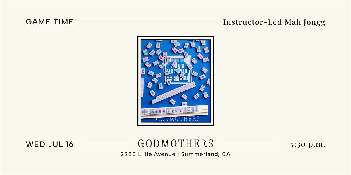 Game Time: Instructor-Led Mah Jongg, 16 July | Event in Summerland | AllEvents