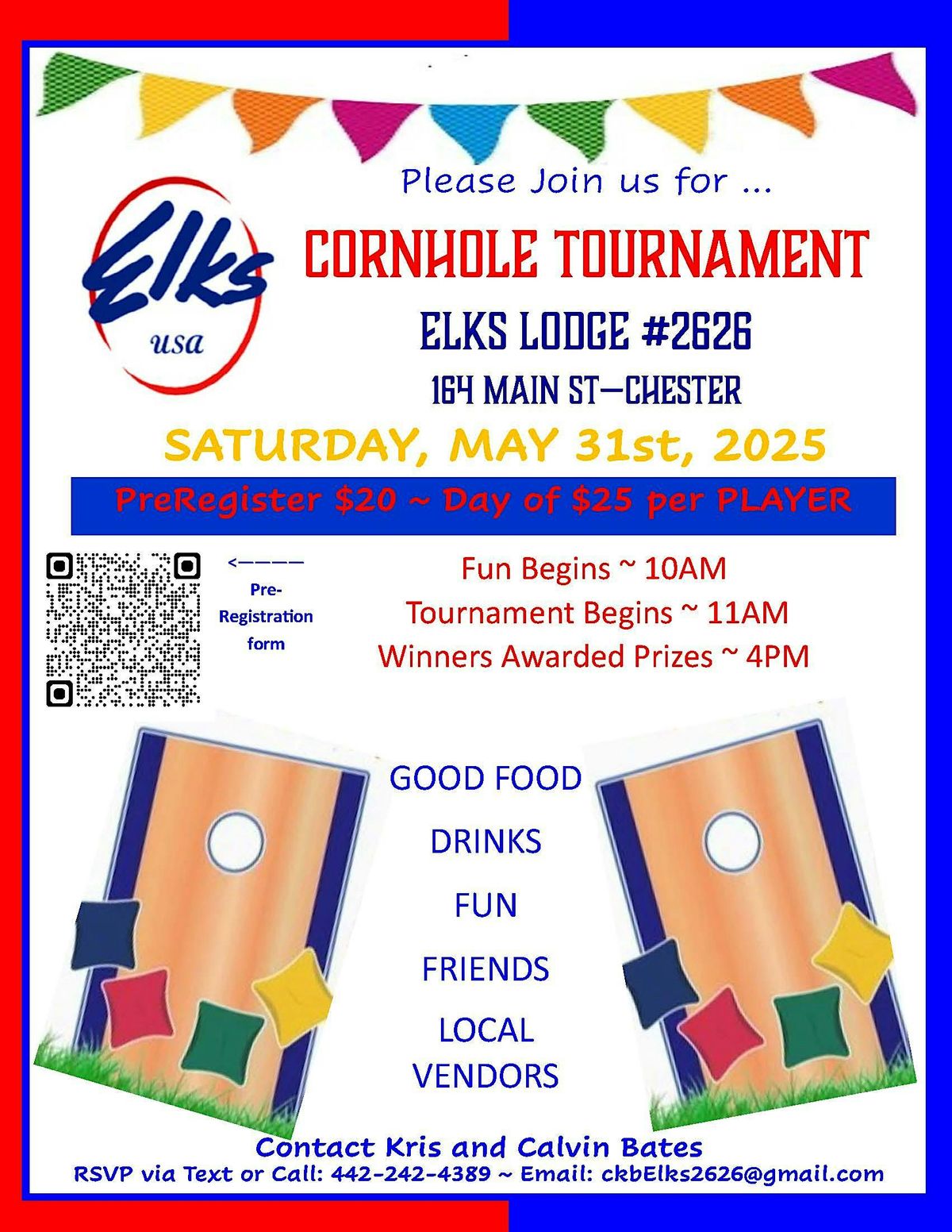 Cornhole Tournament - Lake Almanor Elks Lodge, 31 May | Event in Chester | AllEvents