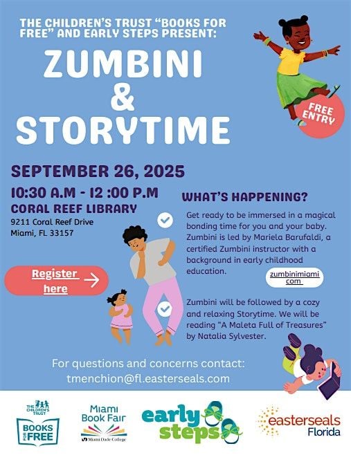 Zumbini & Storytime for children, 26 September | Event in Palmetto Bay | AllEvents