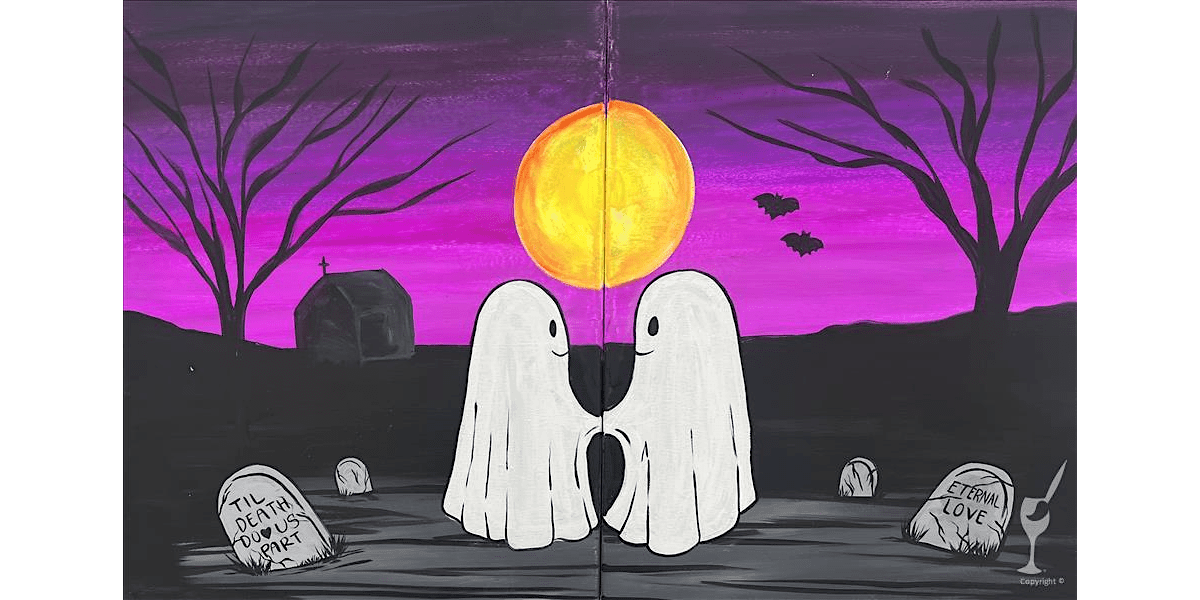 Spooky Eternal Love - Paint and Sip in Houston | Classpop!™, 24 October | Event in Houston | AllEvents