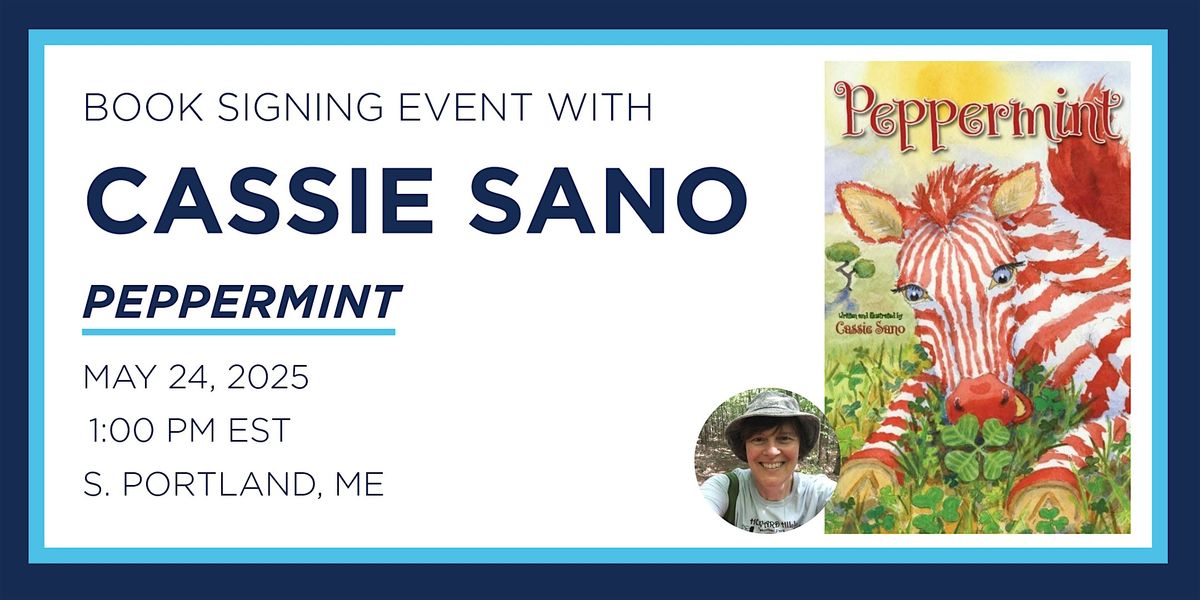 Cassie Sano "Peppermint" Book Signing Event, 24 May | Event in South Portland | AllEvents