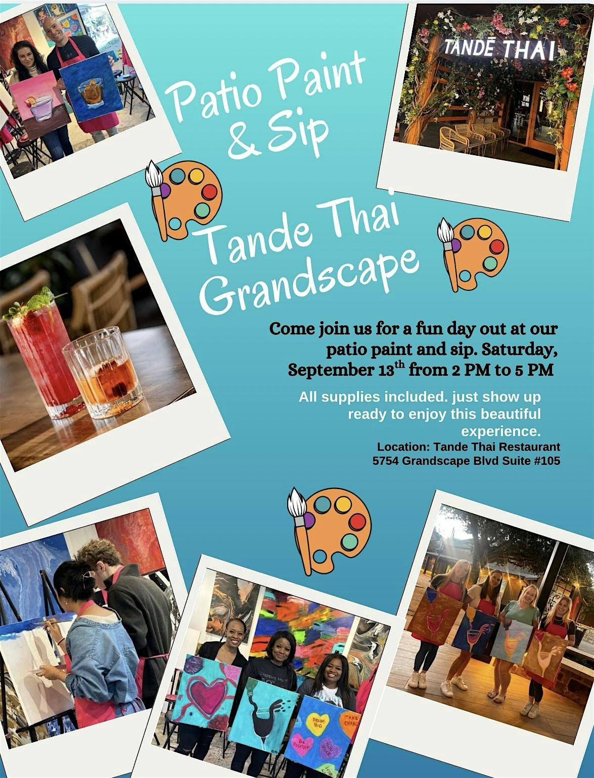 Patio Paint & Sip, 13 September | Event in The Colony | AllEvents
