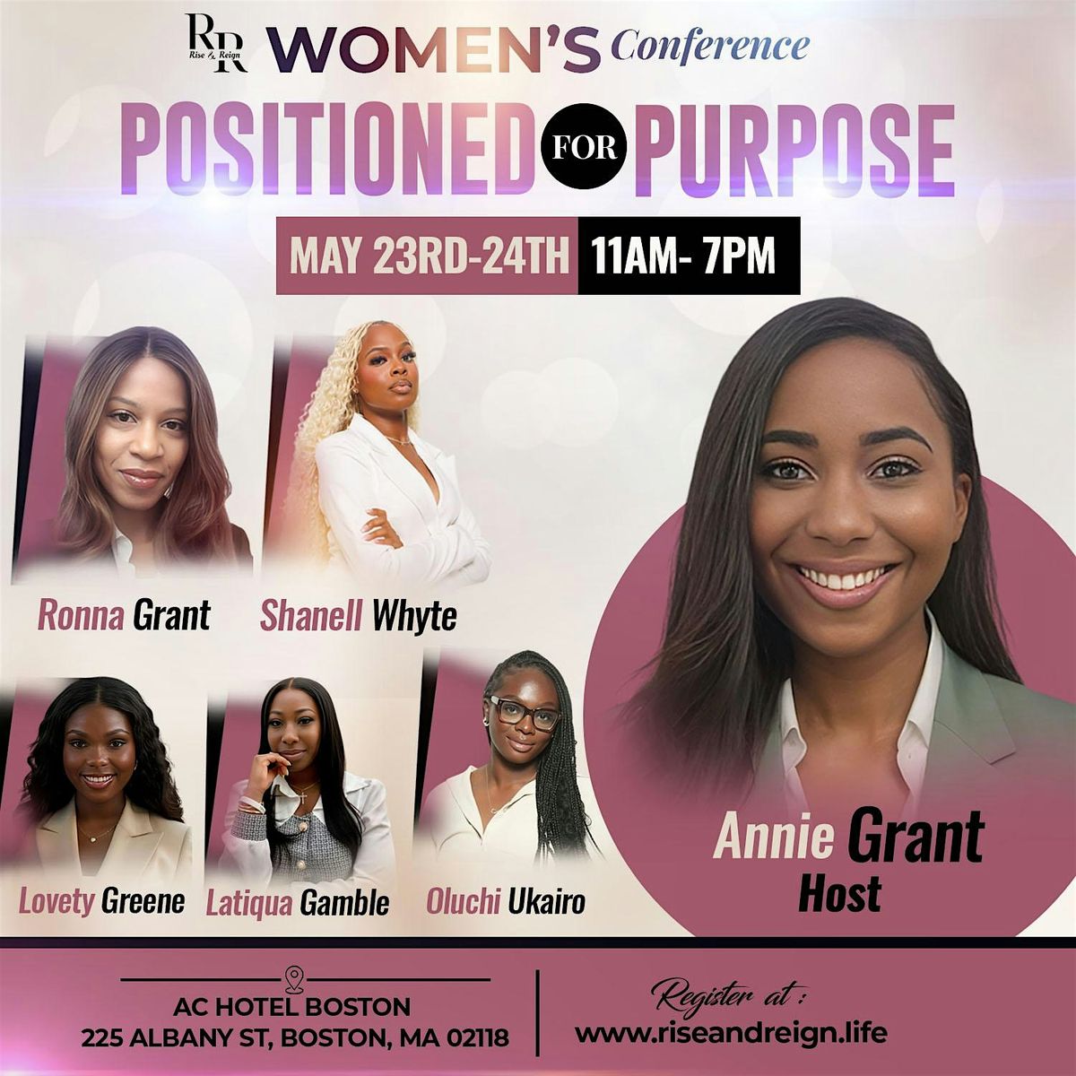 Positioned For Purpose Women's Conference, 23 May | Event in Boston | AllEvents