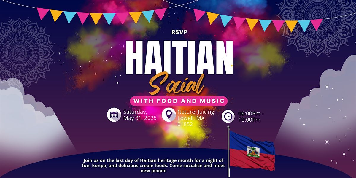 Haitian Social, 31 May | Event in Lowell | AllEvents