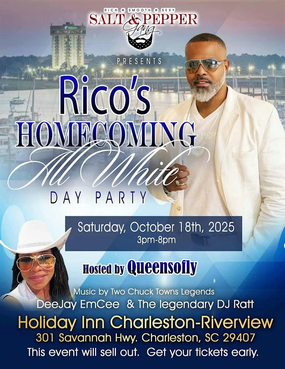 Rico’s Homecoming All White Day Party, 18 October | Event in Charleston | AllEvents