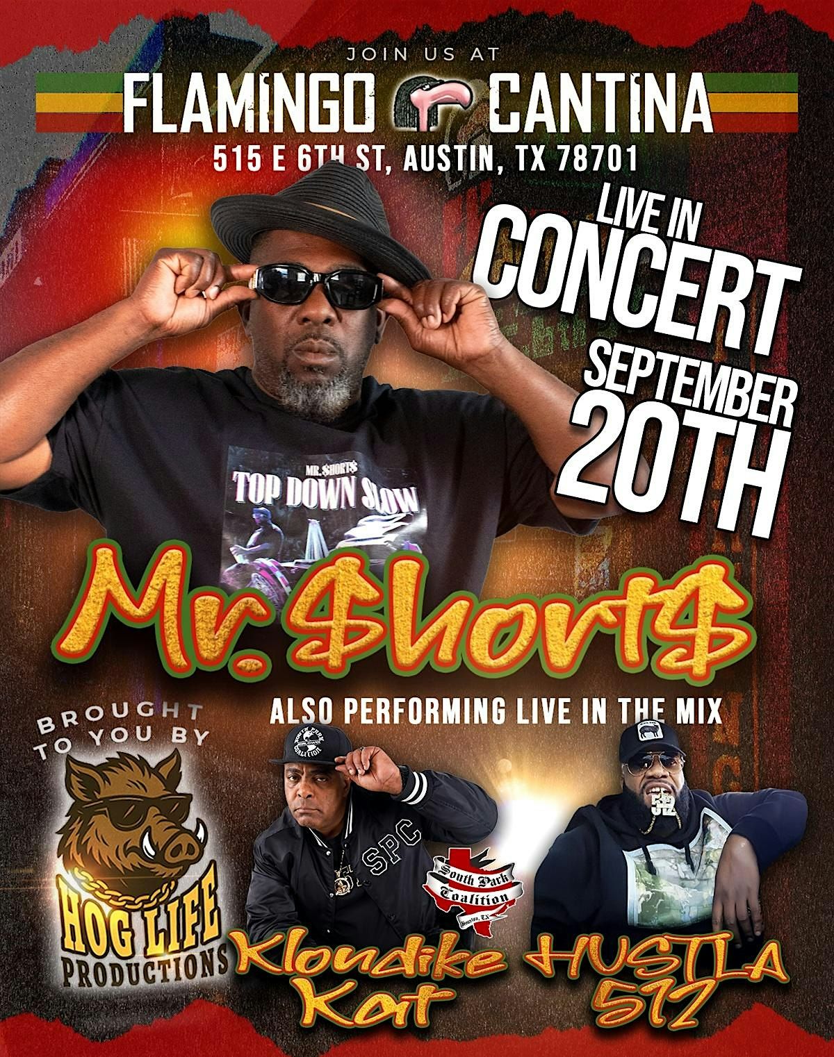 Mr. $hort$ w/ Special Guest Klondike Kat of SPC + Hustla512, 20 September | Event in Austin | AllEvents