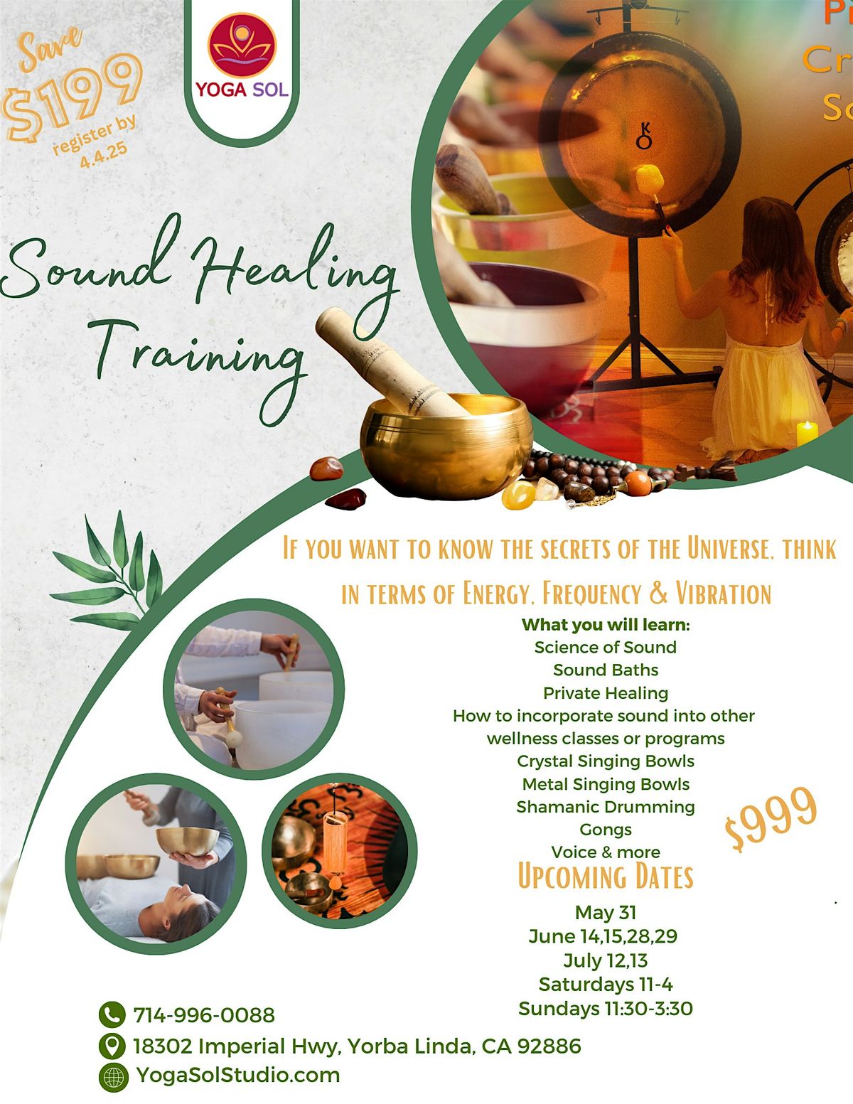 Sound Healing Training, 31 May | Event in Yorba Linda | AllEvents