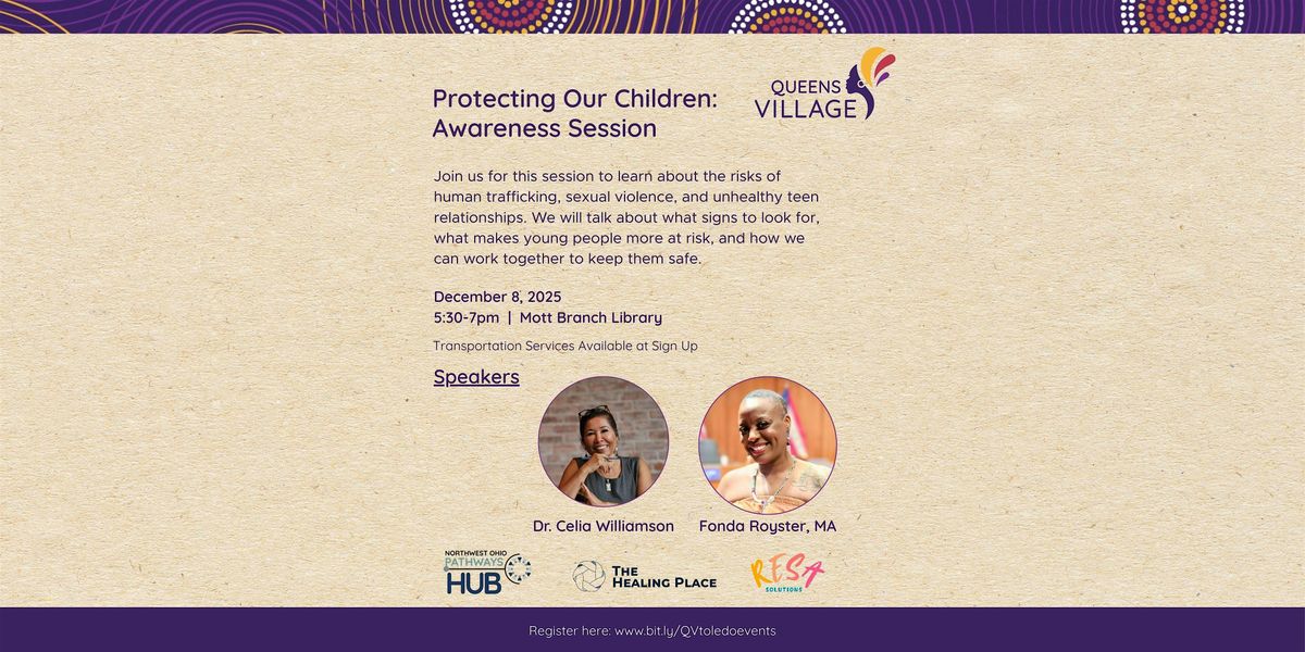 Protecting Our Children:  A Parent Awareness Session, 8 December | Event in Toledo | AllEvents