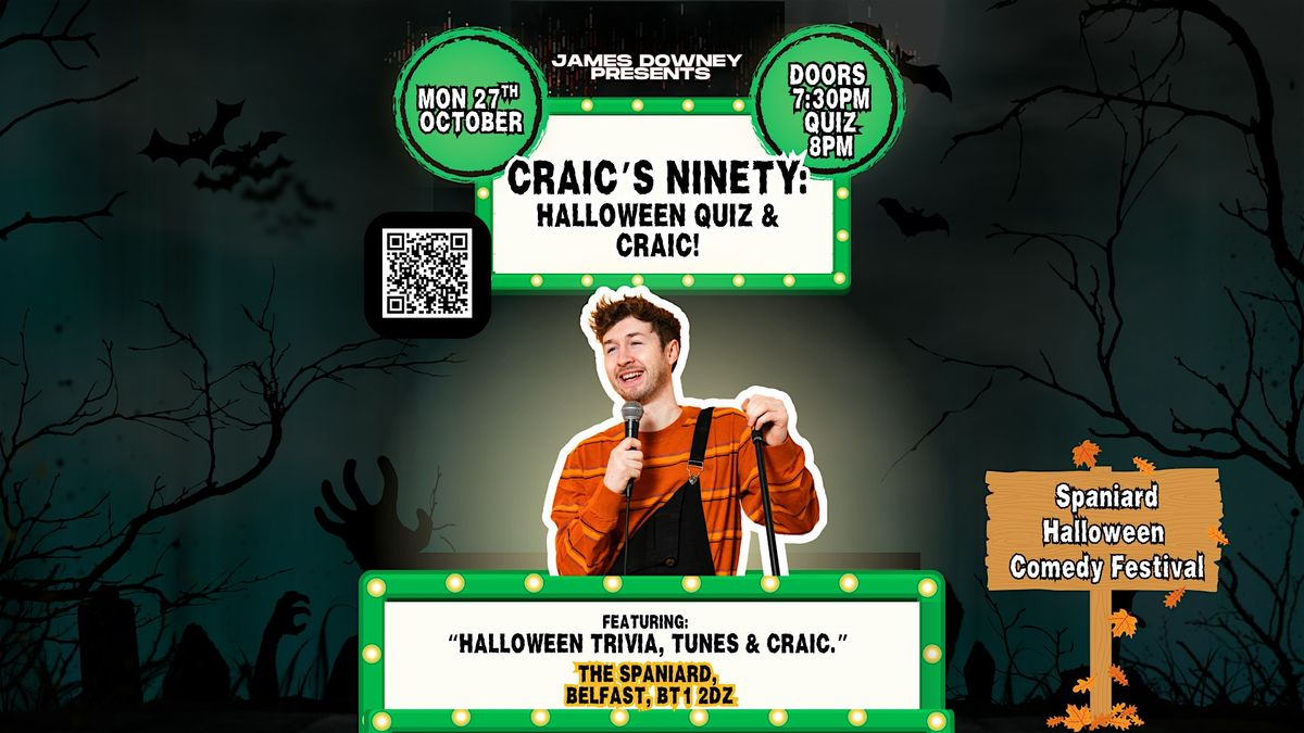 Craic's 90: Halloween Quiz & Craic!, 27 October | Event in Belfast | AllEvents