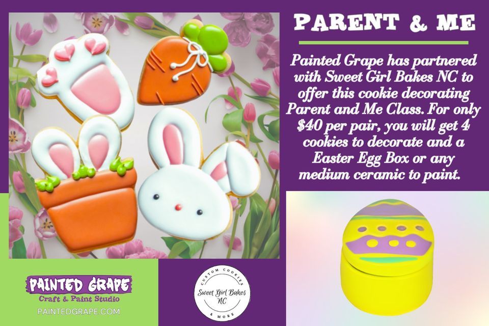 Grape Kids Parent & Me Cookie Decorating and Ceramic Class, Painted