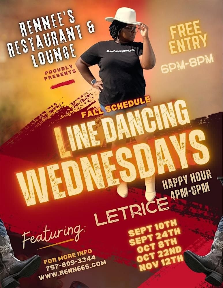 Line Dancing with Letrice @ Rennee's, 24 September | Event in Suffolk | AllEvents
