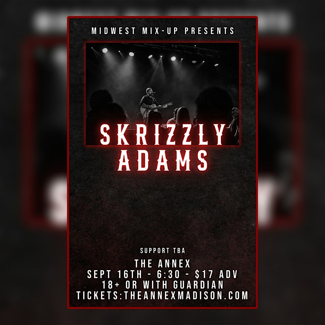 Skrizzly Adams - North America 2025, 16 September | Event in Madison | AllEvents
