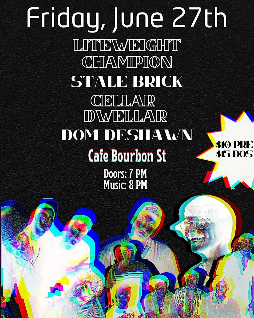 Liteweight Champion, Stale Brick, Dom Deshawn @ Cafe Bobo, 27 June | Event in Columbus | AllEvents