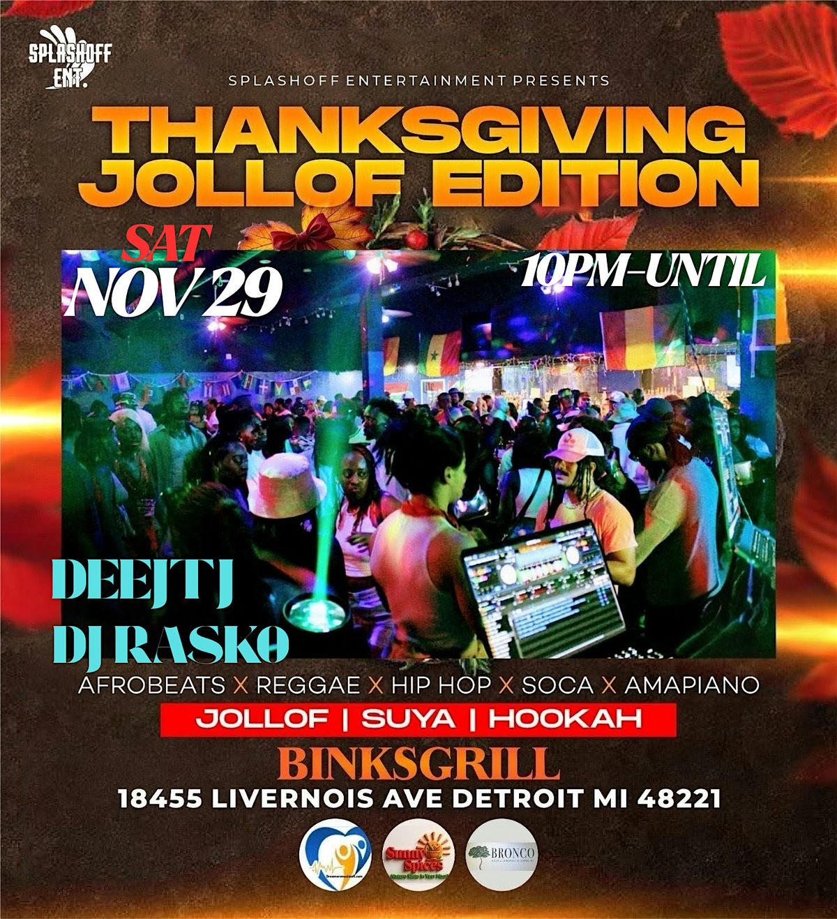 THANKSGIVING  JOLLOF EDITION. Afrobeats party, 29 November | Event in Detroit | AllEvents