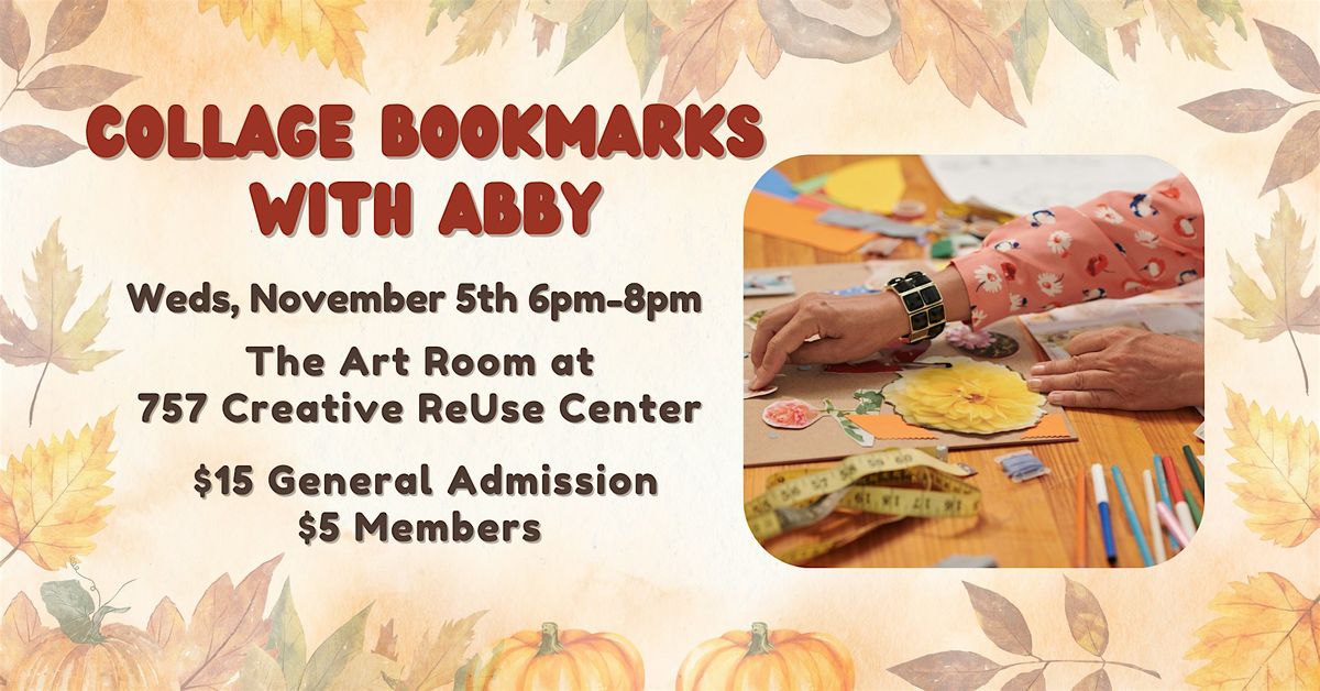 Collage Bookmarks with Abby, 5 November | Event in Norfolk | AllEvents