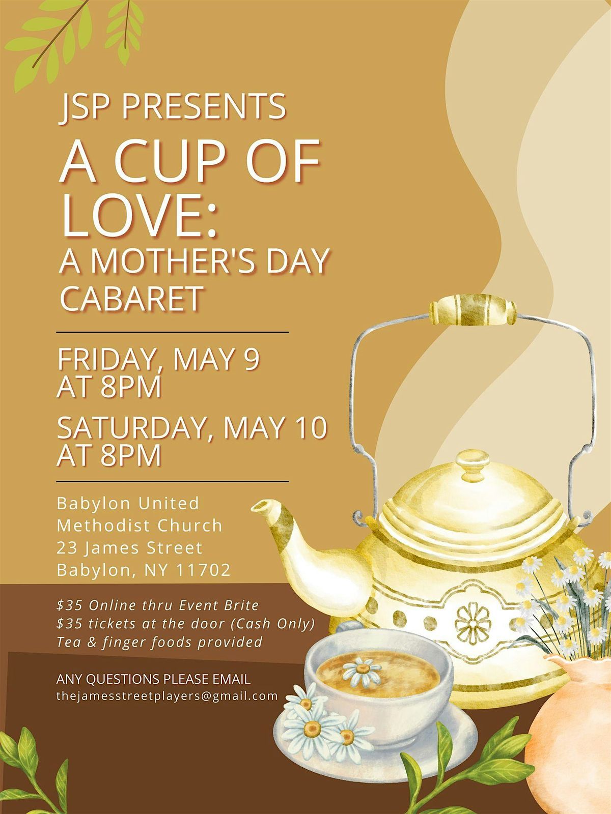 A Cup of Love - A Mother's Day Cabaret, 9 May | Event in Babylon | AllEvents