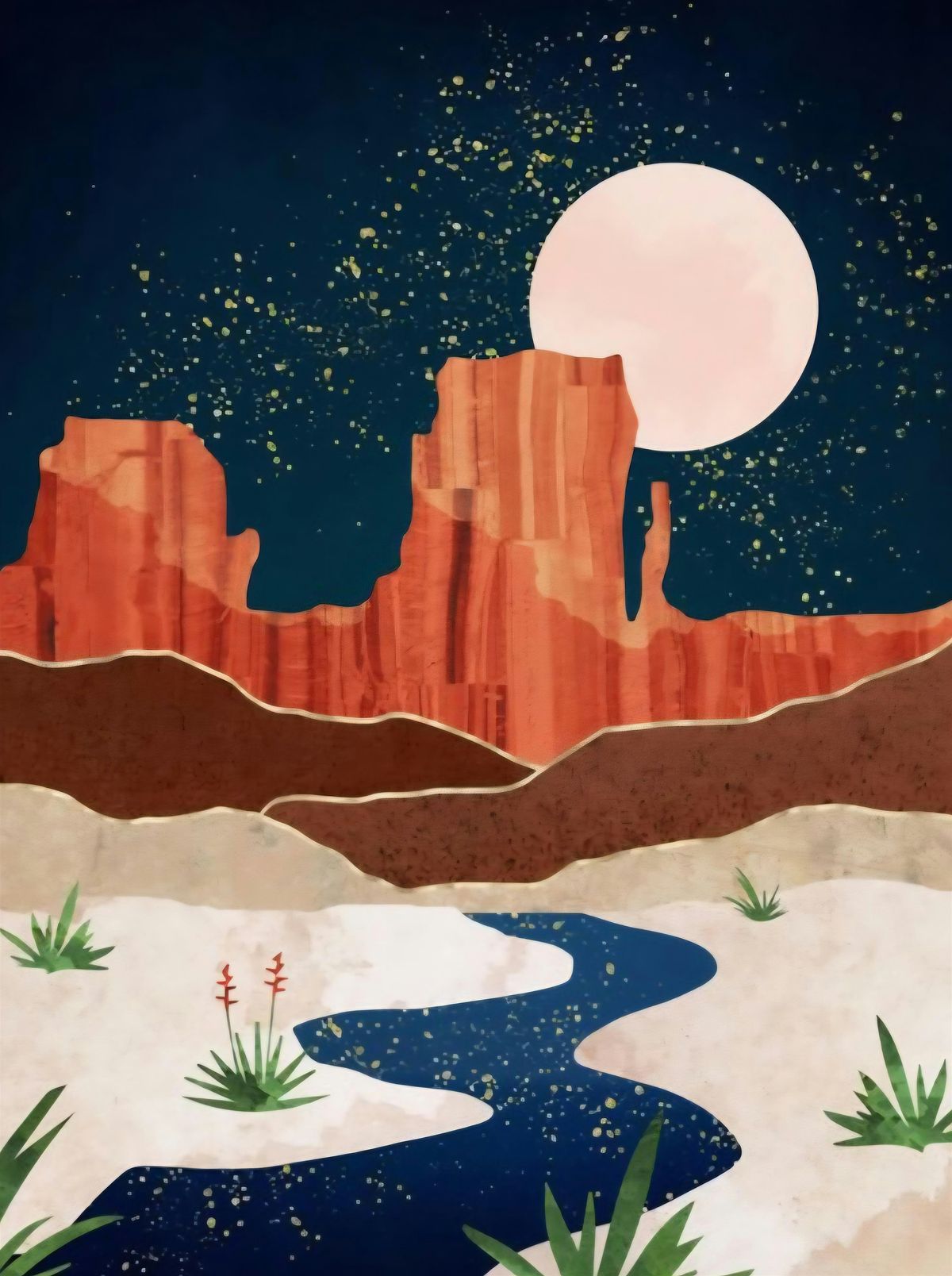 Paint Sip Chill | "Mesa Moon", 25 June | Event in Santa Fe | AllEvents