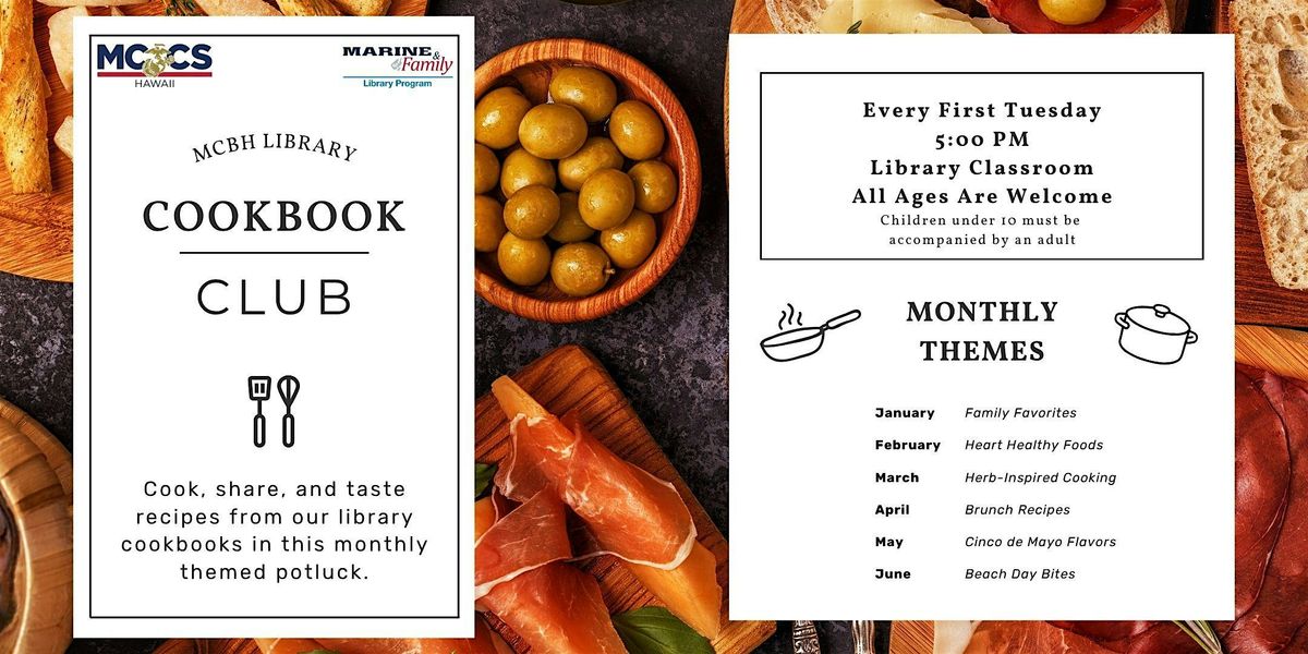 Cookbook Club, 6 January | Event in Kaneohe Bay | AllEvents
