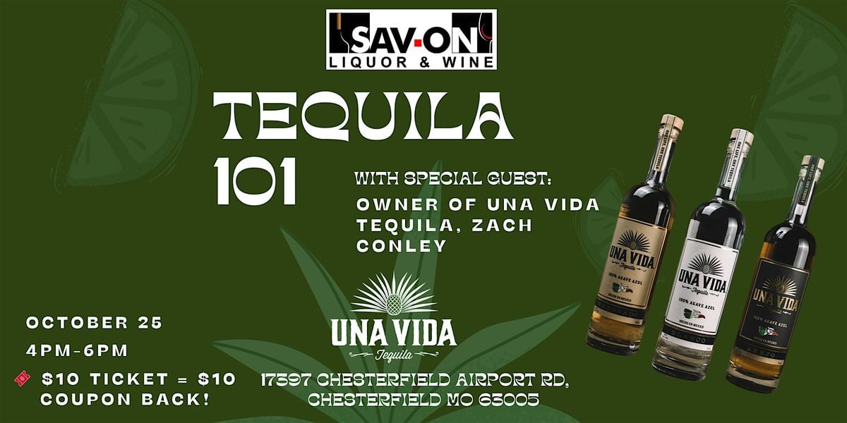 Tequila 101 with Una Vida Tequila, 25 October | Event in Chesterfield | AllEvents
