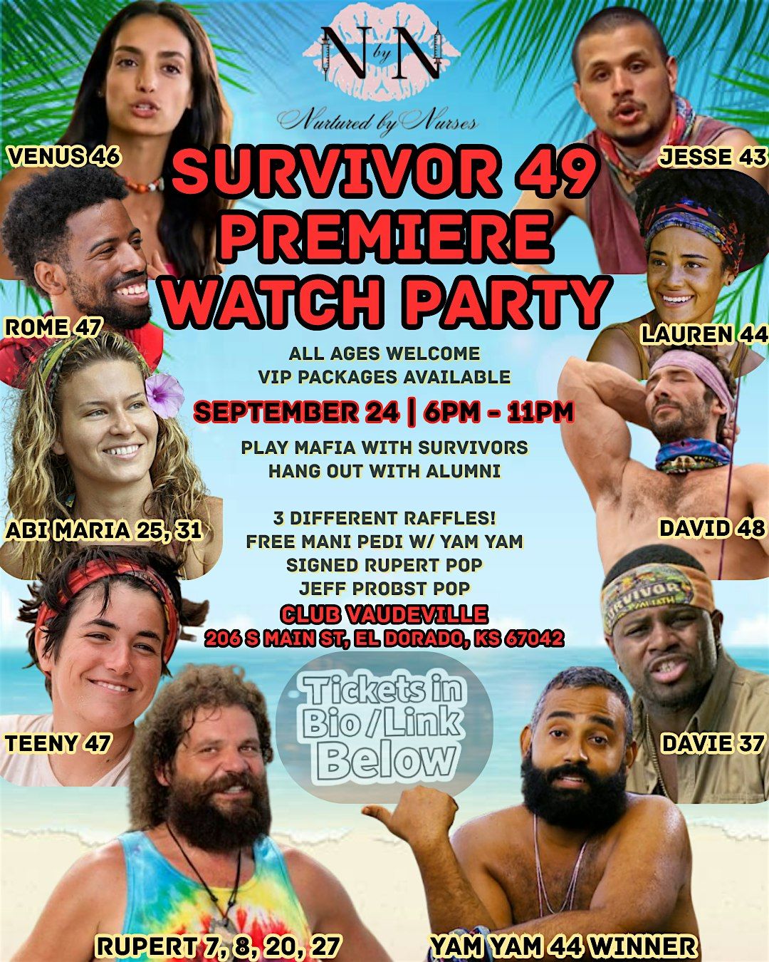 Survivor 49 Wichita Kansas Premiere Watch Party, 24 September | Event in El Dorado | AllEvents