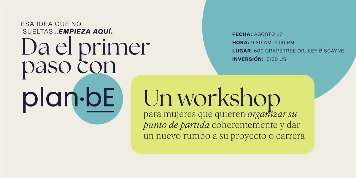 PlanBe Workshop, 27 August | Event in Key Biscayne | AllEvents