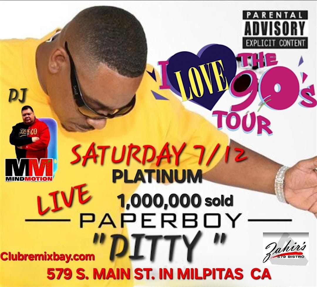 SUMMER 90s CONCERT PARTY W/ "PAPERBOY" &PLATINUM HIT "DITTY ", 12 July | Event in Milpitas