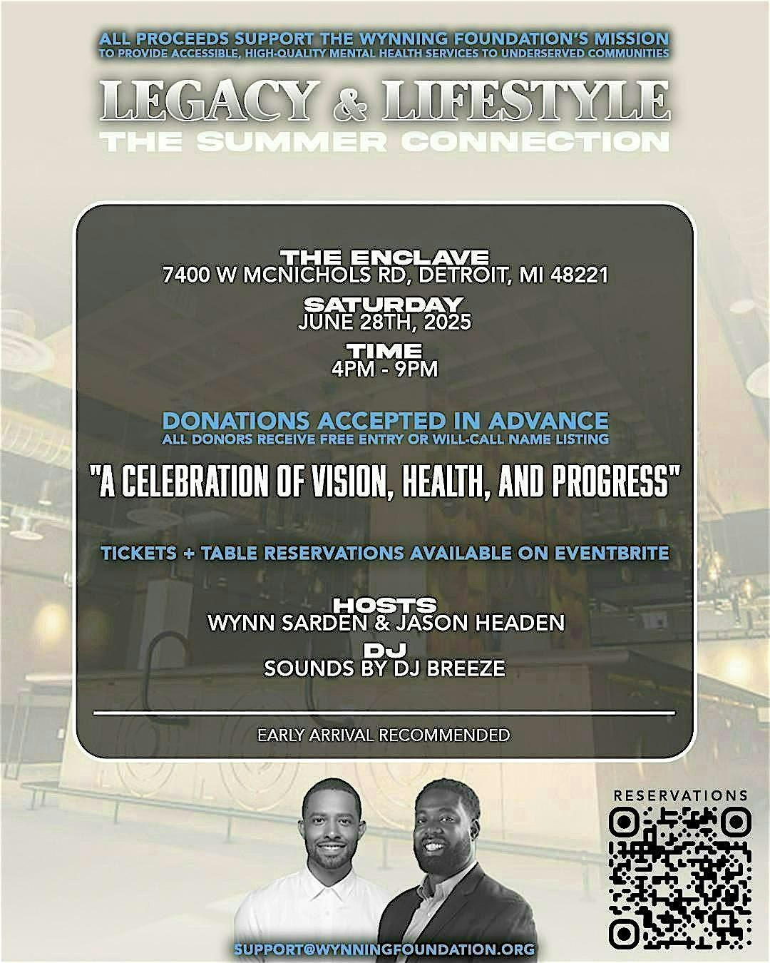 Legacy & Lifestyle: The Summer Connection, 28 June | Event in Detroit | AllEvents