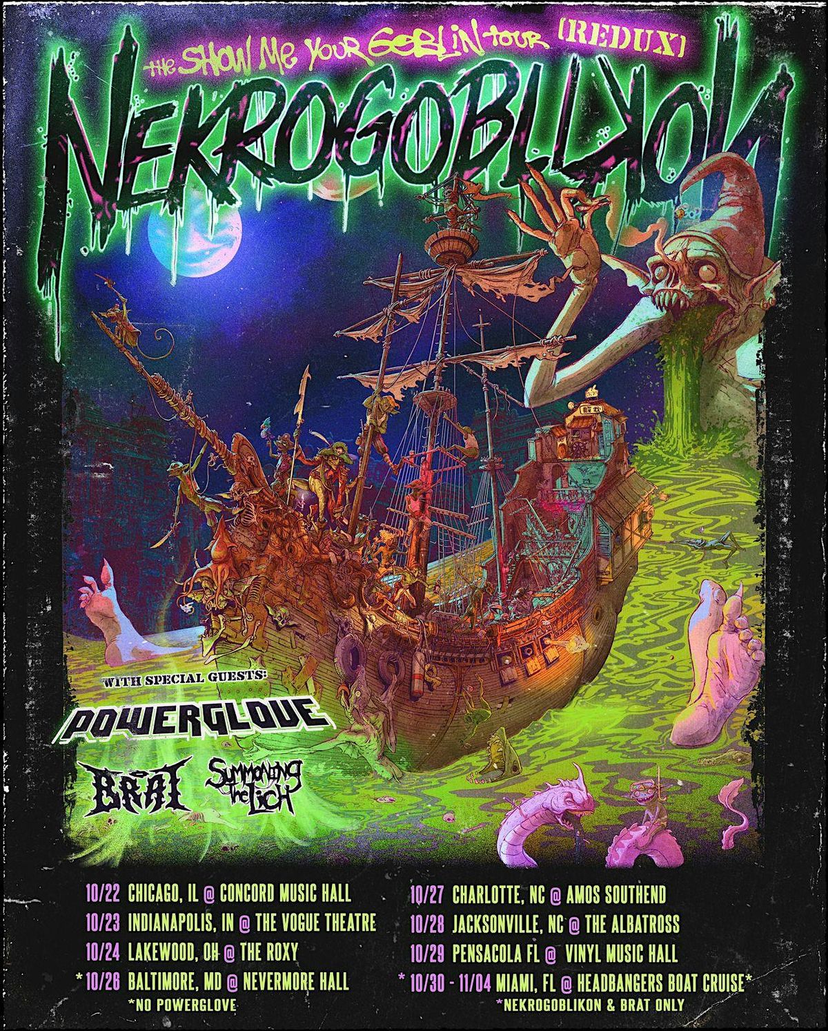 NEKROGOBLIKON -SHOW ME YOUR GOBLIN TOUR-M&G TICKETLESS UPGRADE - BALTIMORE, 26 October | Event in Baltimore