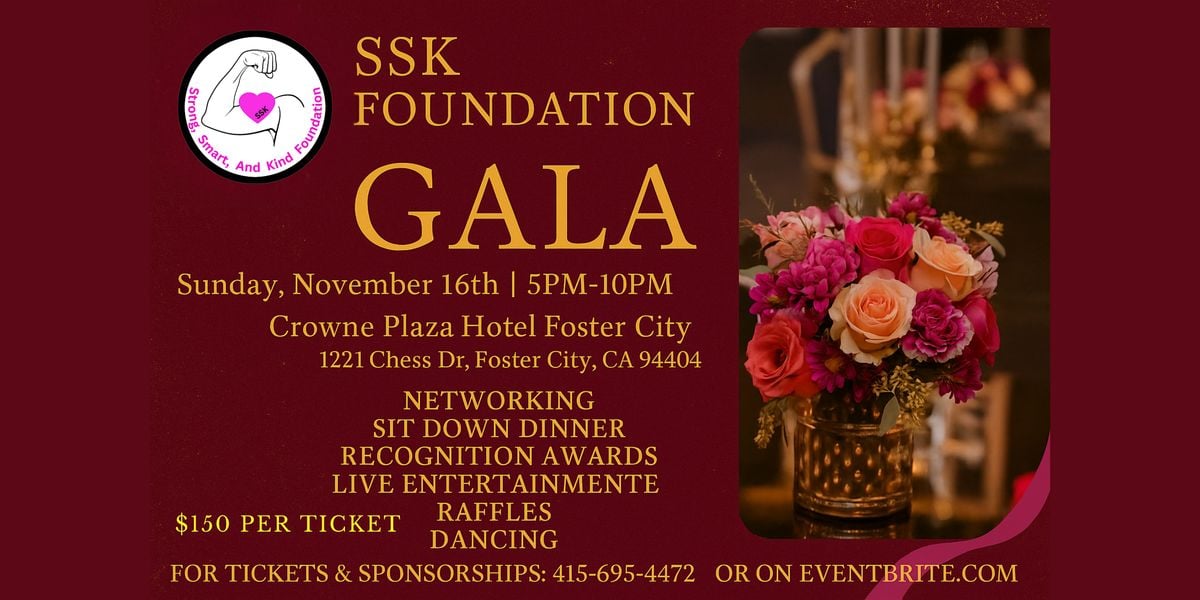 SSK Foundation Gala, 16 November | Event in Foster City | AllEvents