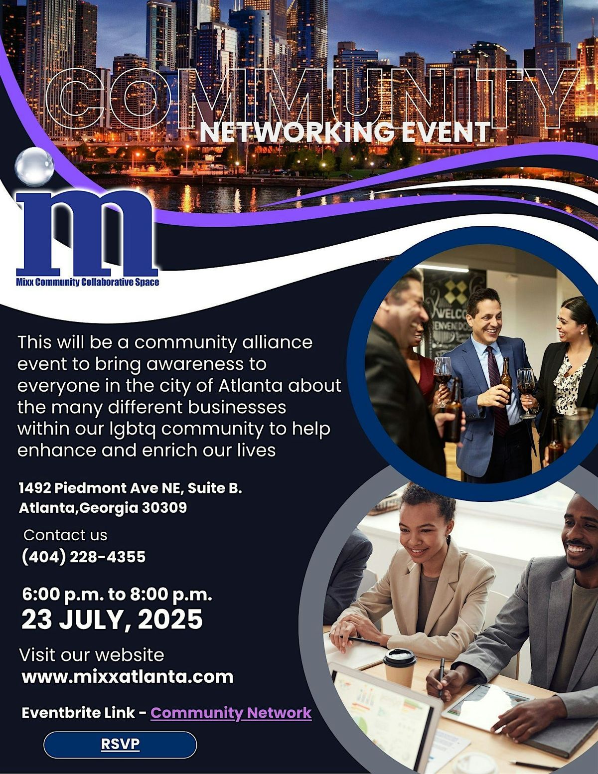 COMMUNITY NETWORKING EVENT, 23 July | Event in Atlanta | AllEvents